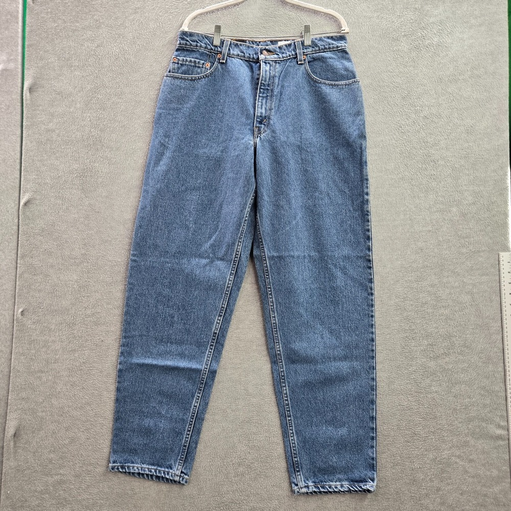 VINTAGE Levi's 560 Men Jeans 34x32 Blue 90s Denim Loose Fit Taper Deadstock NWT